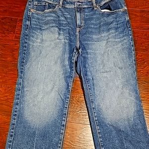 Lane Bryant Mid Rise Straight Cropped